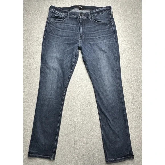 Paige Jeans Adult 36x31 Blue Denim Federal Slim Straight Stretch Normcore Mens